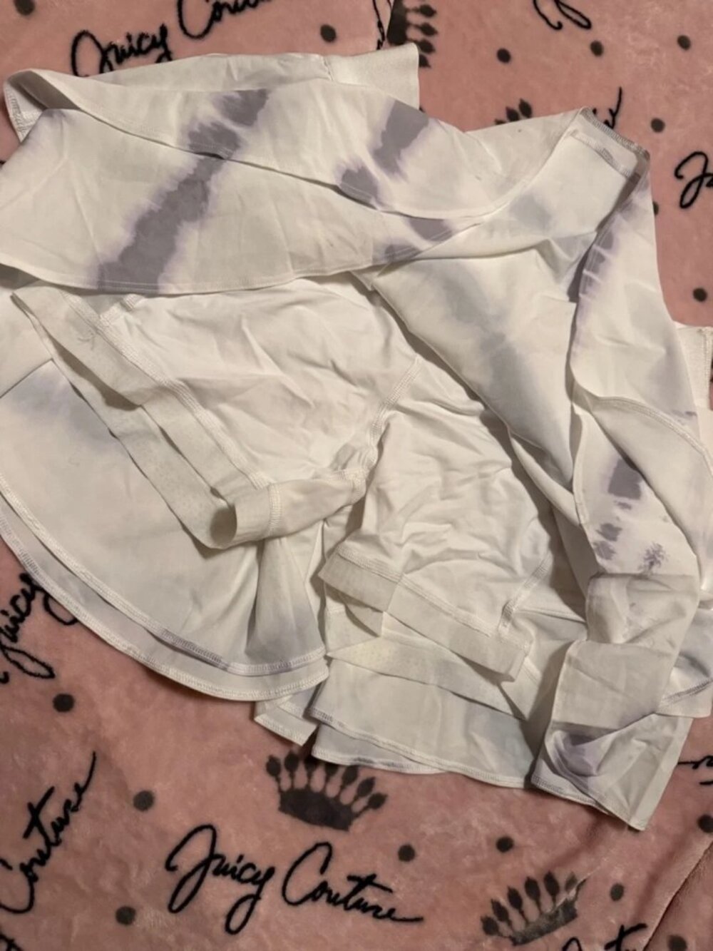 NWT Lululemon Tie Dye Court Rival Tennis Skirt Purple and White - Picture 2 of 4